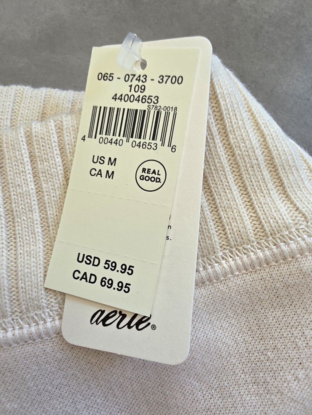 Aerie ($170) NWT Cream Oversized V-Neck Lounge Set Wide Leg Pants Matching Set - Picture 6 of 16